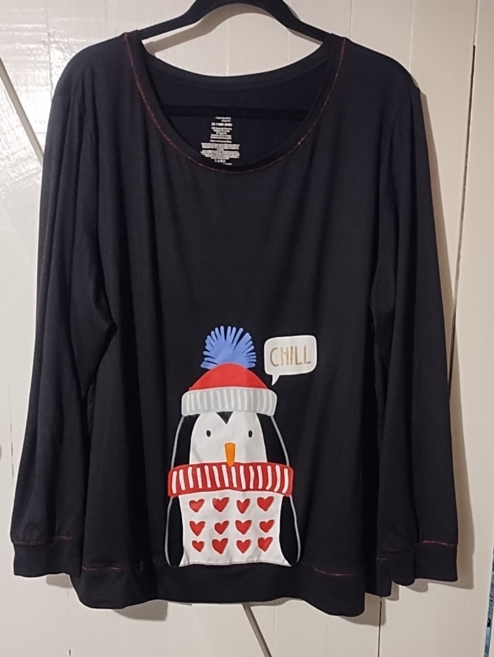 Secret Treasures 2X Leisure Top In VGC With A Penguin Front.